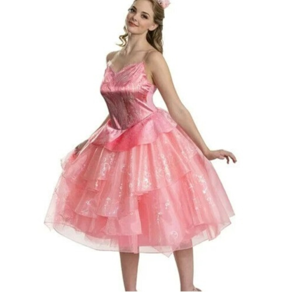 Glinda Wicked Pink Tiered Tulle Dress